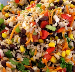 black bean and chili with rice